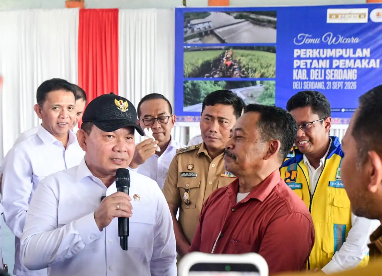 P3-TGAI Perkuat Irigasi di 57 Titik, Serap 38.475 Tenaga Kerja di Deli Serdang